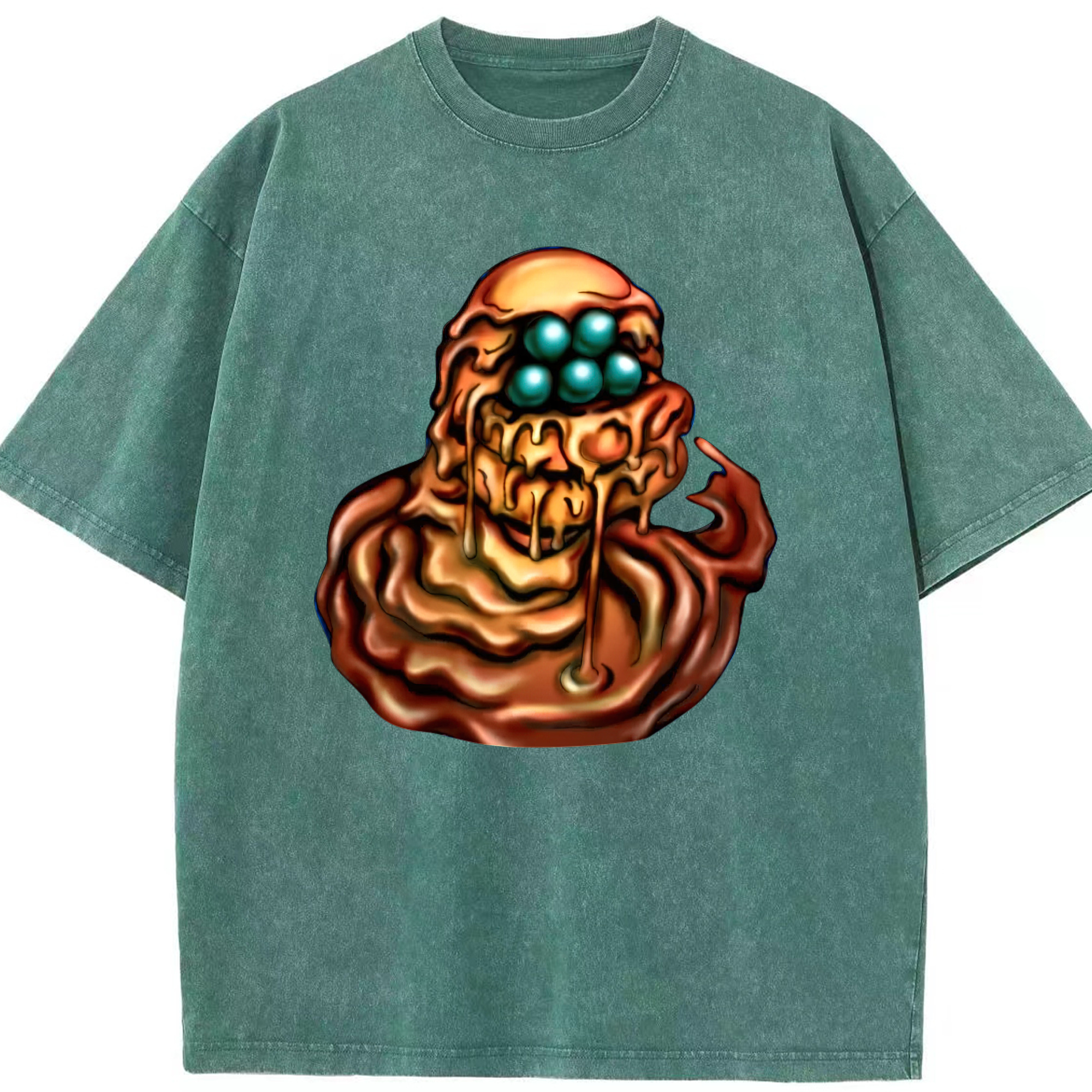 （画像用） 遊☆戯☆王 Yu-Gi-Oh! 綿100% ヴィンテージ風 半袖Tシャツ（フロントプリント）